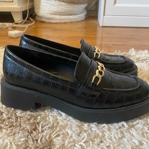 Kenneth Cole Platform Loafers Gold Details (8/39)